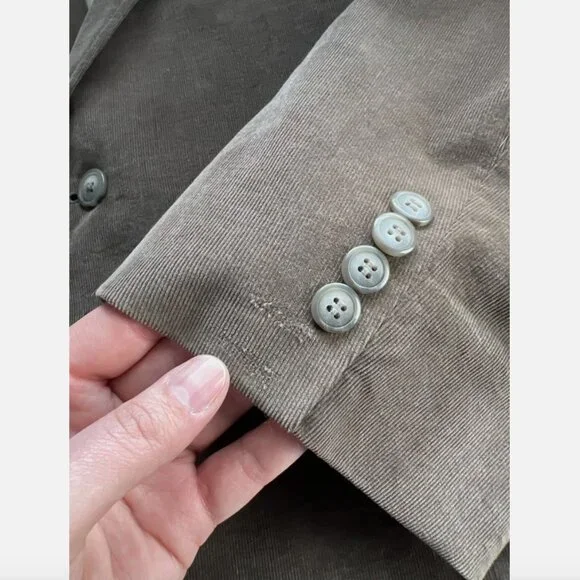 Calvin Klein Brown Corduroy Two Button Blazer Sport Coat - 54R - Picture 10 of 15